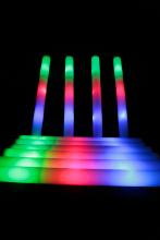 10 btons lumineux mousse LED multicolore