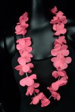 Collier fluo Hawaïen rose