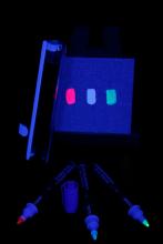 Kit de marquage UV invisible 3 marqueurs permanent + lampe UV 4W 