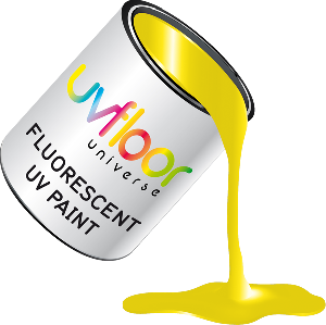 Peinture fluo UV glycero  1 litre UV Jaune