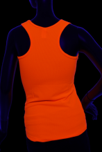 Débardeur sport orange fluo femme XS