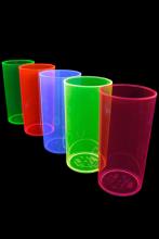 Verre fluo long drink rutilisable 29cl 5 couleurs UV - 20 pices