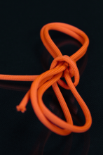 Corde orange fluo 3,5 mm vendu au mtre