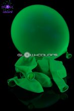 Ballon UV fluorescent Ø 23cm vert