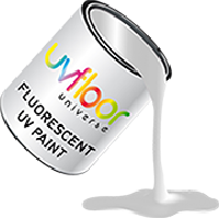 Peinture fluo UV glycero  1 litre UV Blanc 