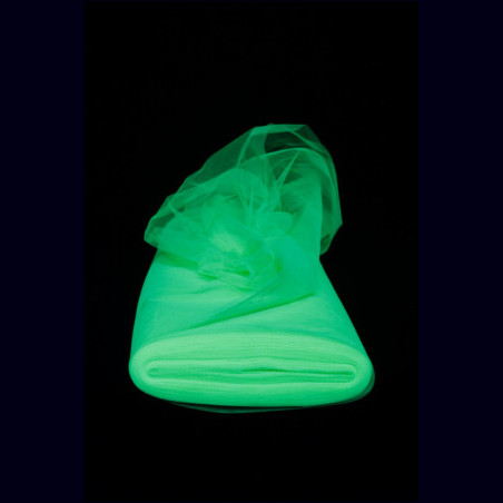 Tulle vert fluo au mètre
