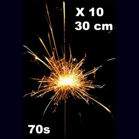 10 cierges magiques 70 secondes – 30 centimètres