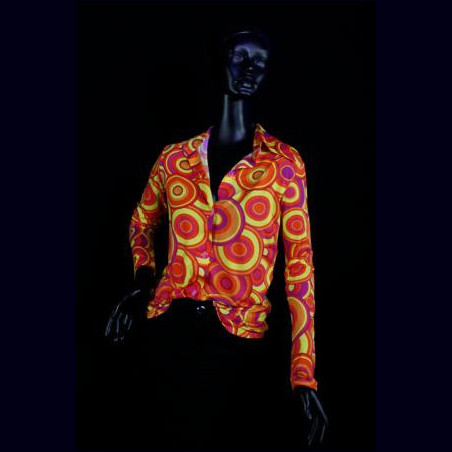 T-shirt Maille Femme Années 80 - Haut Fluo Pour Fête à Thème, Carnaval, Halloween - Ensemble 2 Pièces (maille + Débardeur) - Coupe Sexy Et Décontractée