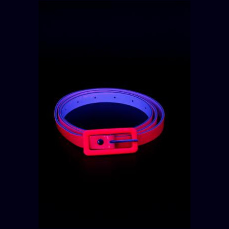 Ceinture fluo rose fine 