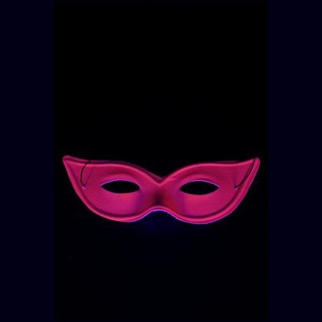 Masque vénitien fluo rose