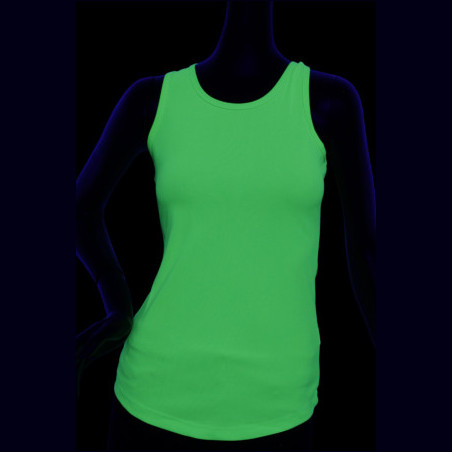 Débardeur sport vert fluo femme