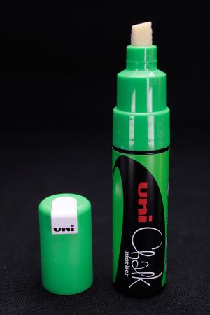 Marqueur craie UNI CHALK 8 mm UV Vert Fluo