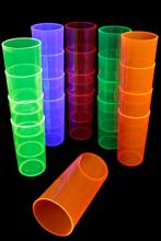 Verre fluo long drink réutilisable 29cl 5 couleurs UV - 100 pièces
