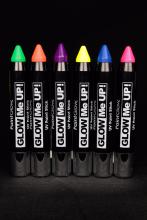  Pack 6 couleurs crayon maquillage fluo UV large