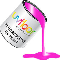 Peinture fluo UV glycero  250 ml UV Rose