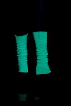 Chaussettes de danse vert fluo UV