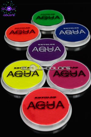  Pack Aquacolor 7 couleurs fluorescentes 15g