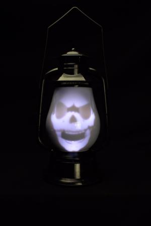 Lanterne Halloween sonore et lumineuse 30 cm
