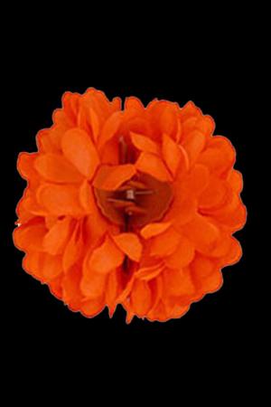 Pince fleur fluo orange pour cheveux