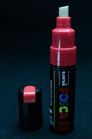 Marqueur POSCA 8 mm UV Rouge Fluo