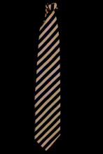 Cravate orange fluo rayée