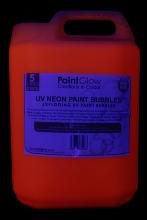 Liquide à bulles "paint party" orange fluo 