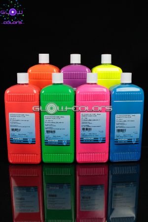 Pack Fard liquide 7 couleurs fluorescentes 500ml
