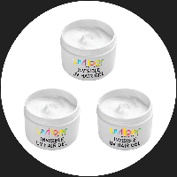  Pack gel cheveux 3 couleurs invisible UV