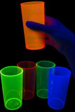 Verre fluo long drink réutilisable 29cl 5 couleurs UV - 20 pièces