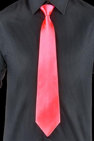 Cravate rose fluo réglable