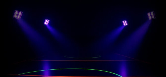 Éclairage tournoi fluo | Projecteurs UV & lumière noire – Glow Colors