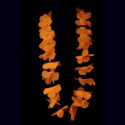 Collier fluo Hawaïen orange
