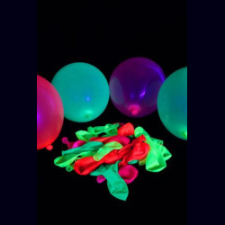 100 ballons fluo multicolore Ø 23cm