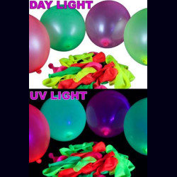 100 ballons fluo multicolore Ø 23cm
