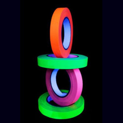  Adhésif fluo 25m X 4 couleurs 1,9cm