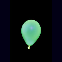 50 Ballons ovales jaune fluo Ø13 cm