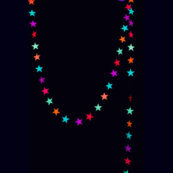 Guirlande étoiles multicolore fluo 410 cm