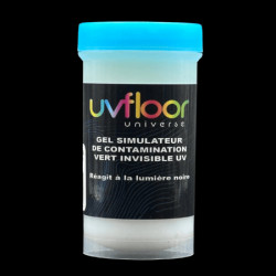 Hygiène des mains gel invisible UV vert