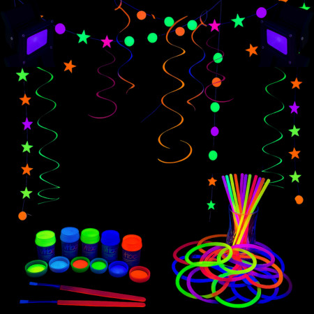 Pack Nouvel An fluo - 20 personnes