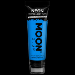 Maquillage fluo UV avec applicateur éponge - 75 ml - Bleu