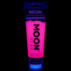 Maquillage fluo UV avec applicateur éponge - 75 ml - Rose