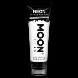 Maquillage fluo UV avec applicateur éponge - 75 ml - Blanc