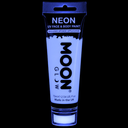 Peinture blanche fluorescente Moon Glow brillant sous lumière UV