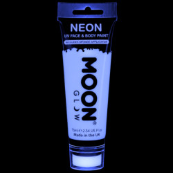 Maquillage fluo UV avec applicateur éponge - 75 ml - Blanc