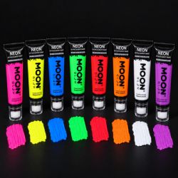 Pack 8 Maquillages Fluo 75 ml + Applicateur Éponge