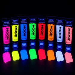 Pack 8 Maquillages Fluo 75 ml + Applicateur Éponge