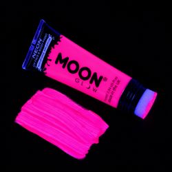 Maquillage fluo UV avec applicateur éponge - 75 ml - Rose