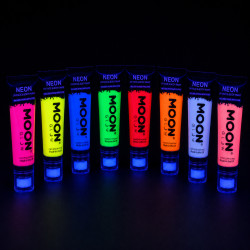 Pack 8 Maquillages Fluo 75 ml + Applicateur Éponge