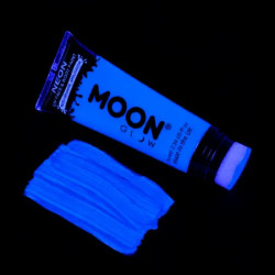 Maquillage fluo UV avec applicateur éponge - 75 ml - Bleu