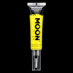 Maquillage Fluo avec Applicateur Pinceau - 15 ml - Jaune